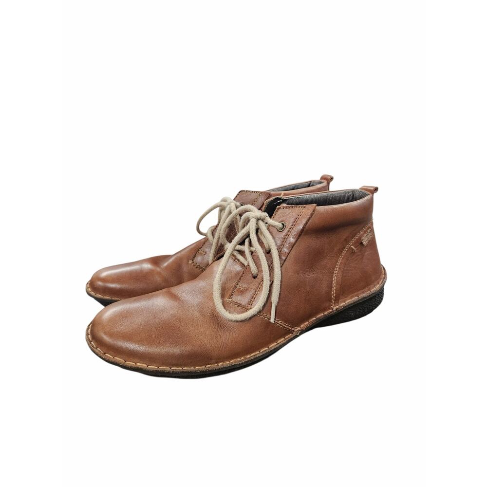 Pikolinos Men's Brown Leather Lace Up Chukka Ankle Boots Size EU 43 US 9.5